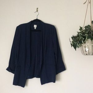 Navy oversized LC blazer